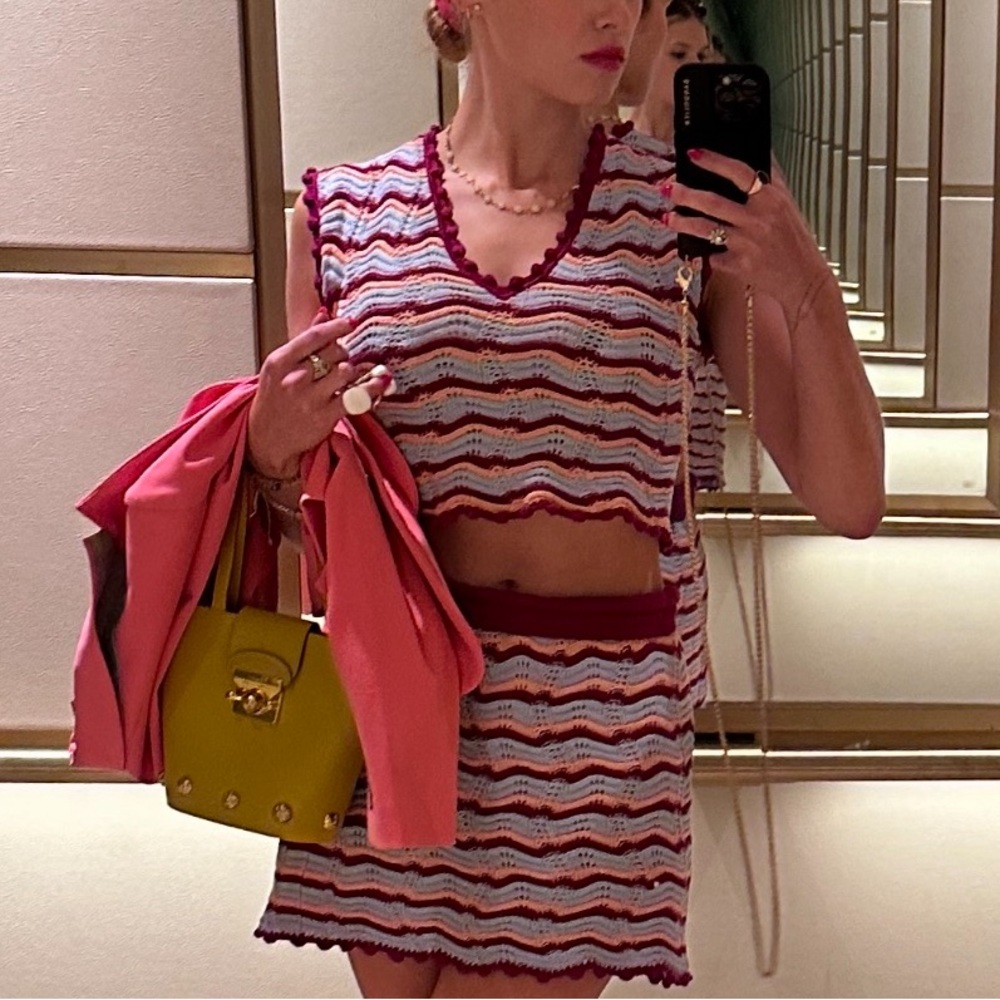 27 Miles Malibu, Anakin + Kosmia Crochet Set in JAM